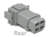 DT04-08PA-E008 Receptacle, Housing Only - rear